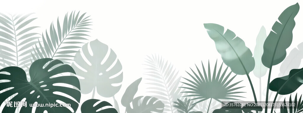 雾气磨砂膜效果绿植贴图