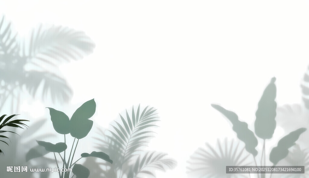 雾气磨砂膜效果绿植贴图