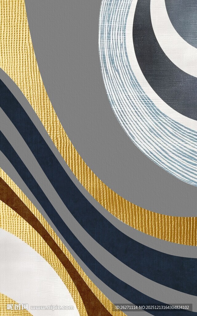 抽象波浪纹理图案设计