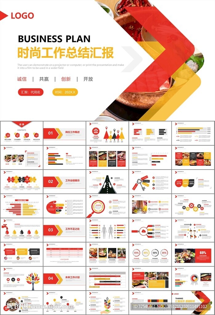 火锅加盟连锁PPT模板