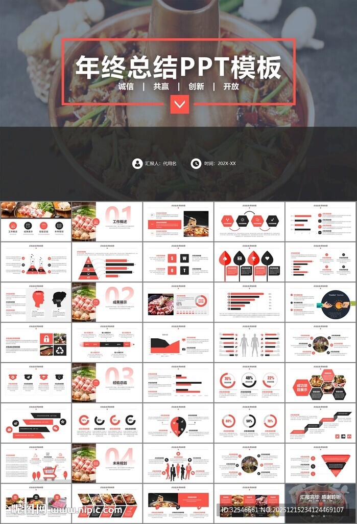 火锅加盟连锁PPT模板