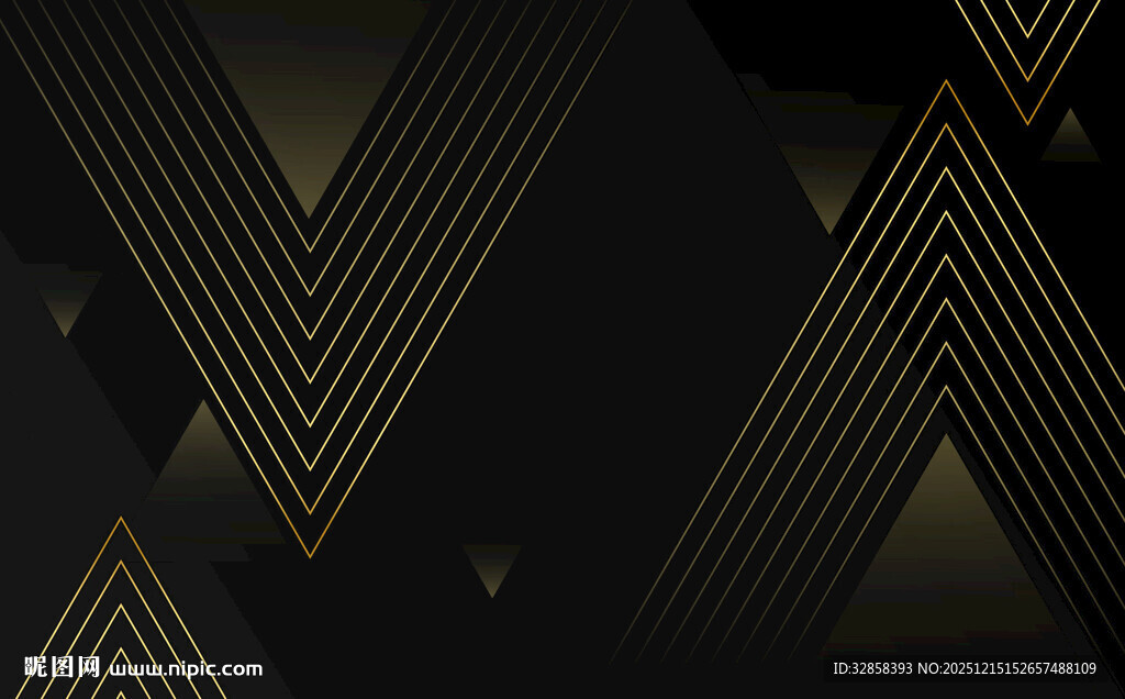 黑金几何图案背景