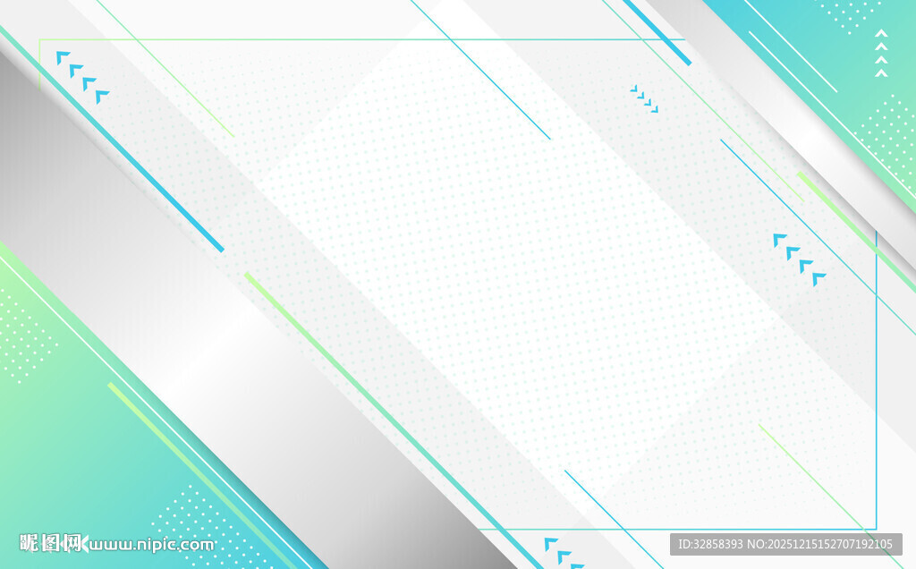 清新几何线条科技风背景