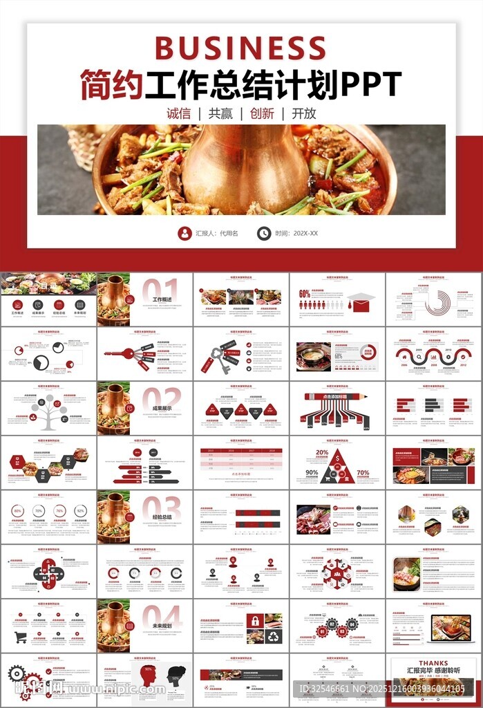 火锅加盟连锁PPT模板