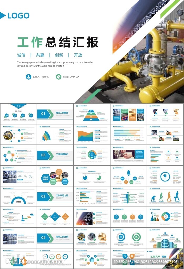 热力公司总结计划述职汇报ppt