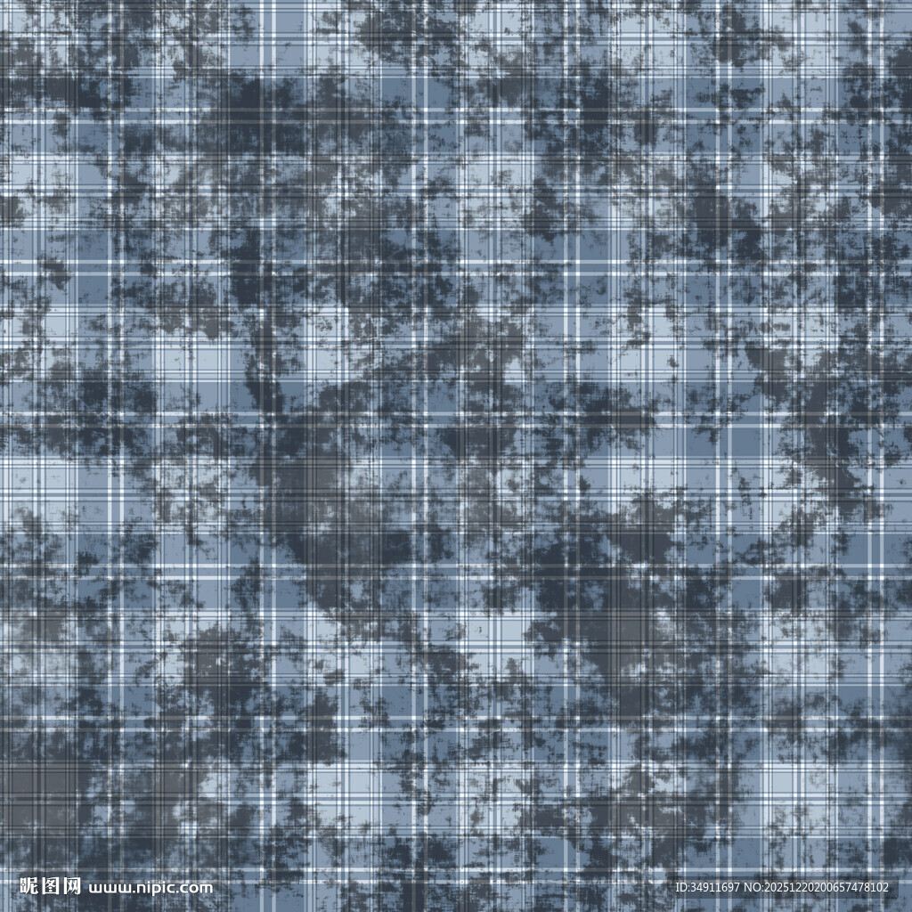 蓝灰格纹抽象纹理图案