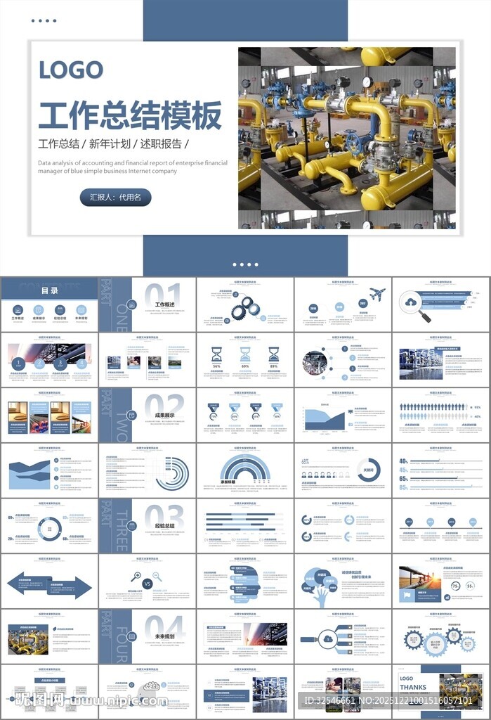 热力公司总结计划述职汇报ppt