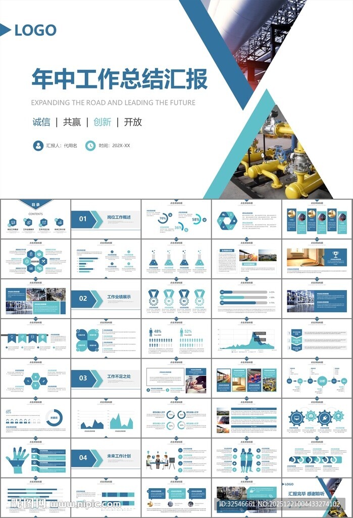 热力公司总结计划述职汇报ppt