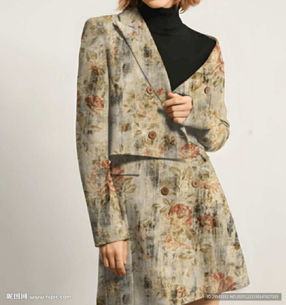 手绘花  数码印花 香云纱