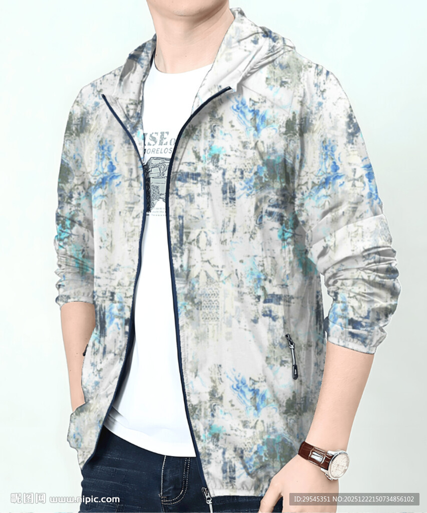 大牌  扎染 男装 数码印花