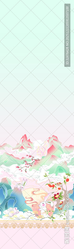 梦幻多彩花卉景观汉服