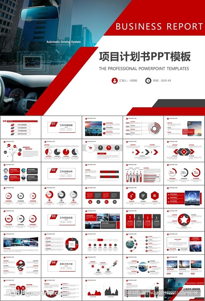 无人驾驶无人车商业计划书PPT