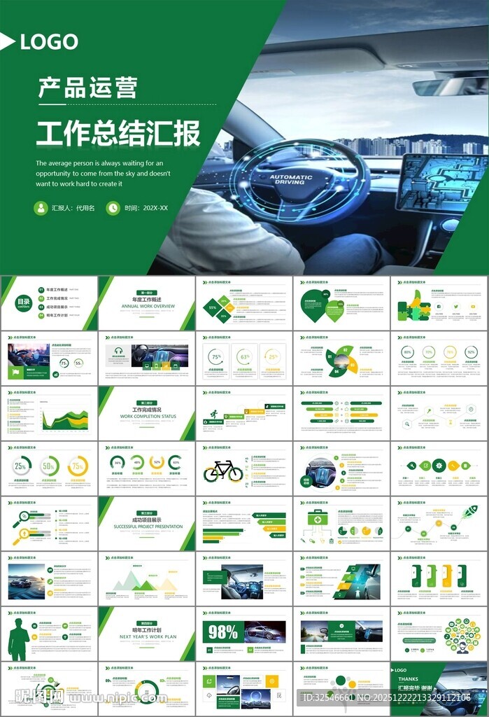 无人驾驶无人车商业计划书PPT