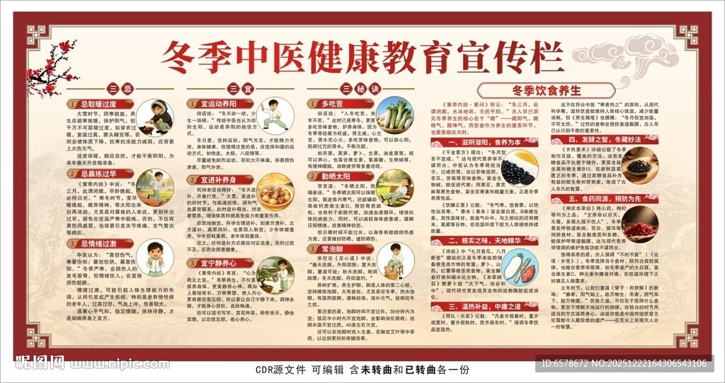 冬季健康教育宣传栏