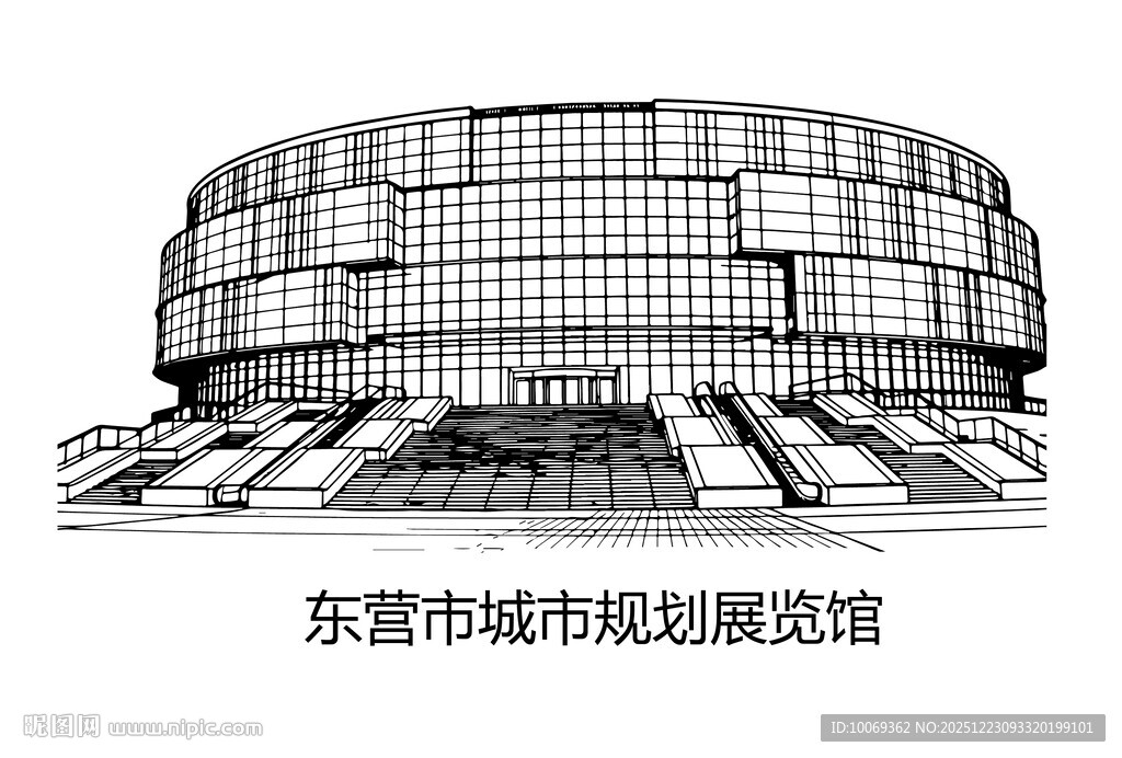 东营城市规划展览馆外观