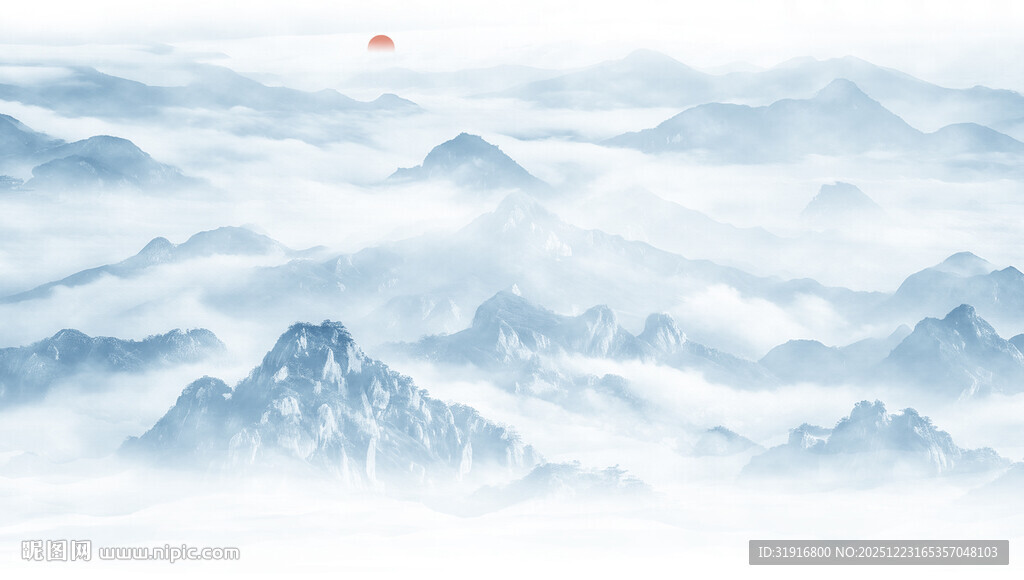 唯美山水意境装饰画