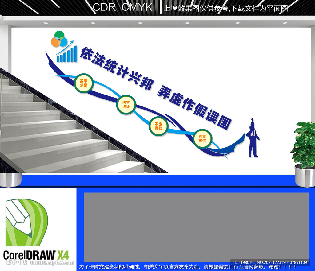 统计楼梯文化墙