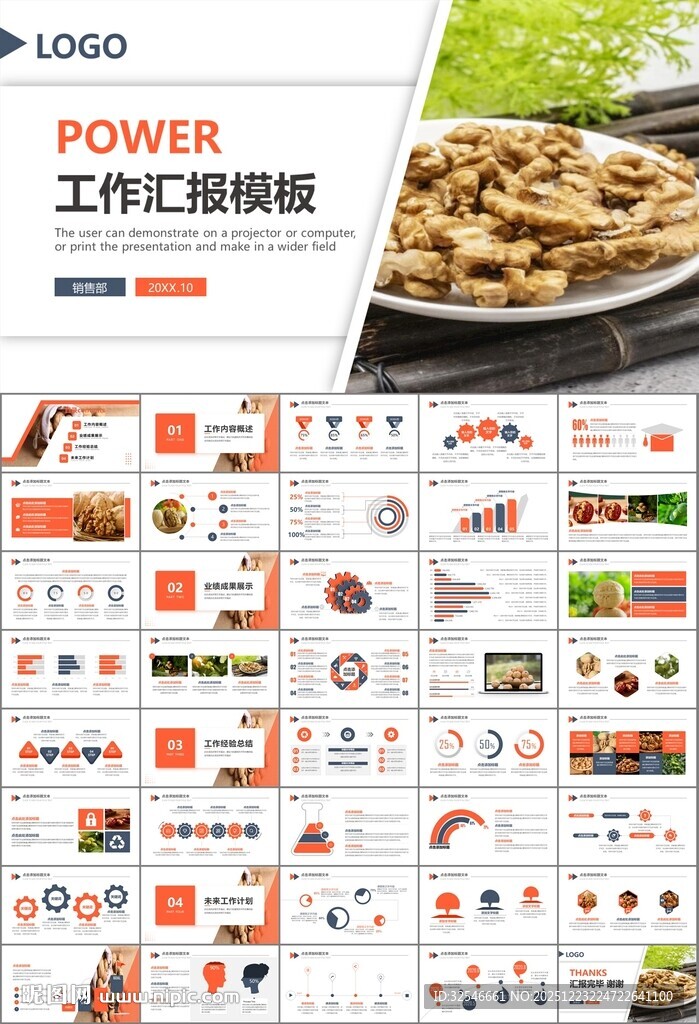 精美核桃种植产业总结计划ppt