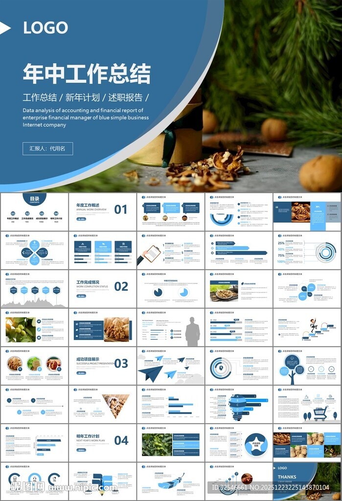 精美核桃种植产业总结计划ppt