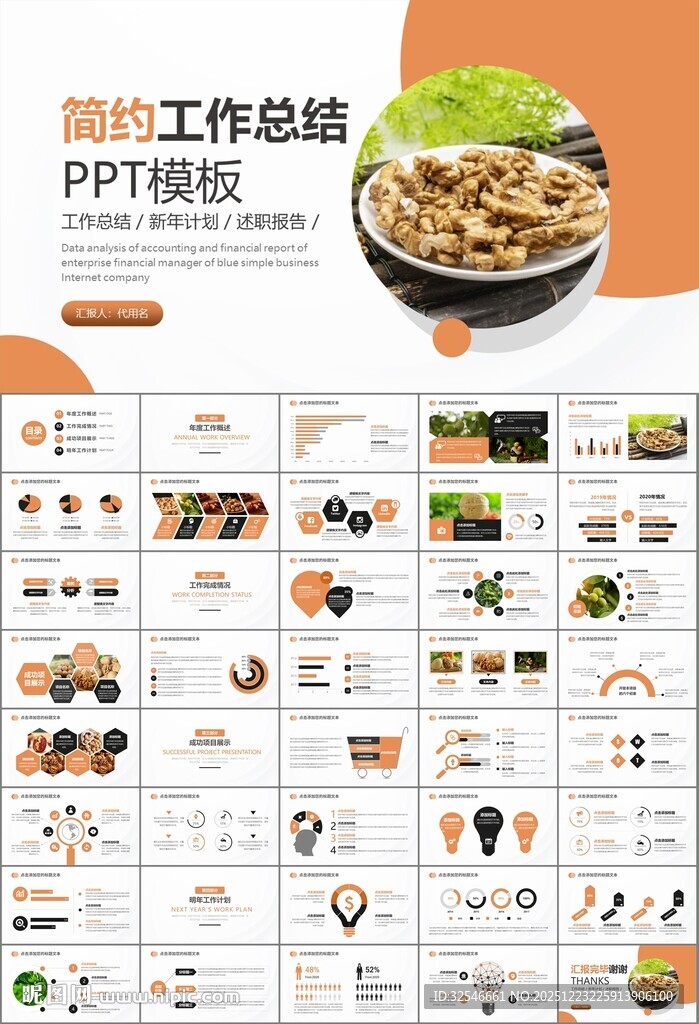 精美核桃种植产业总结计划ppt