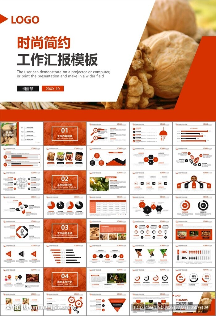 精美核桃种植产业总结计划ppt