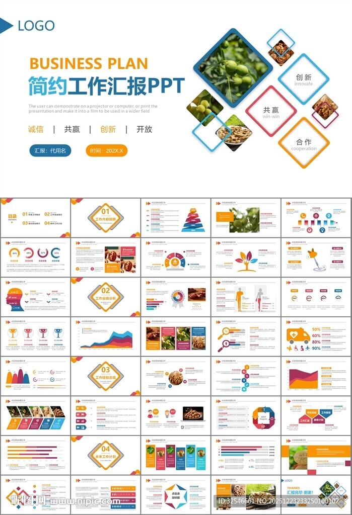 精美核桃种植产业总结计划ppt