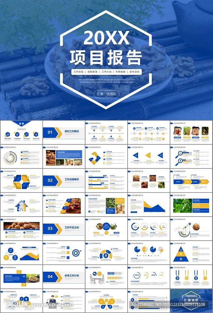 精美核桃种植产业总结计划ppt