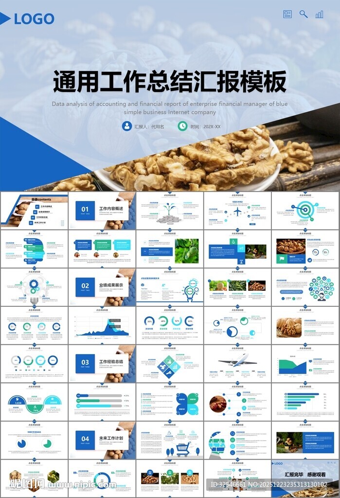 精美核桃种植产业总结计划ppt