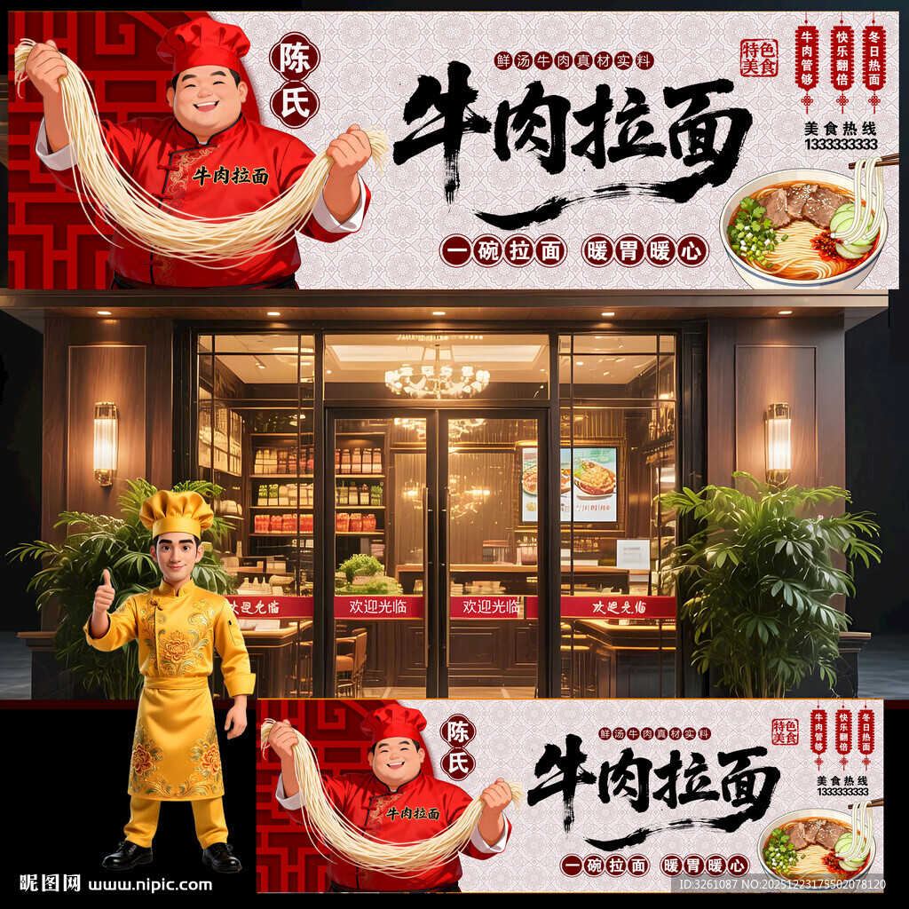 牛肉拉面门头