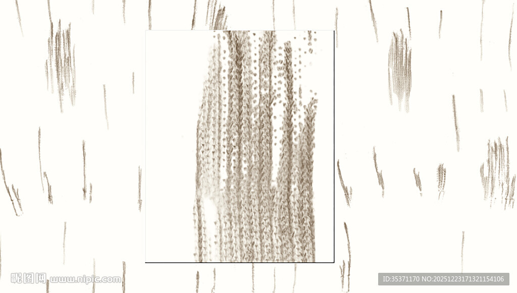 简约线条建筑轮廓图