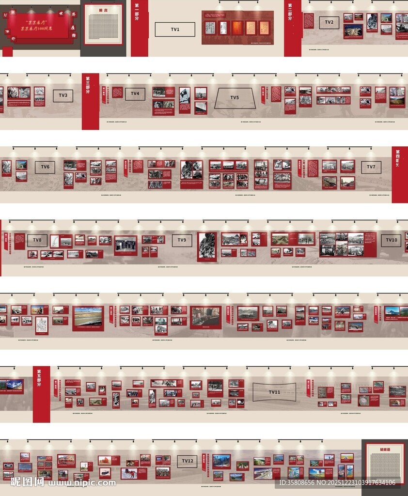 企业风采发展历程展厅文化墙