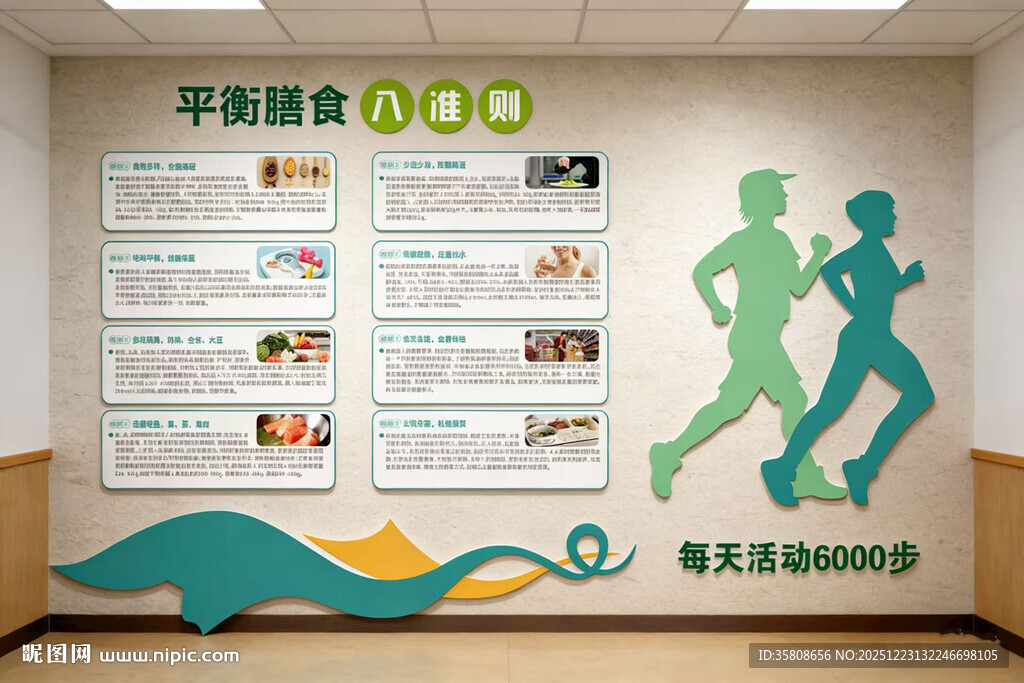 健康绿色食堂文化墙