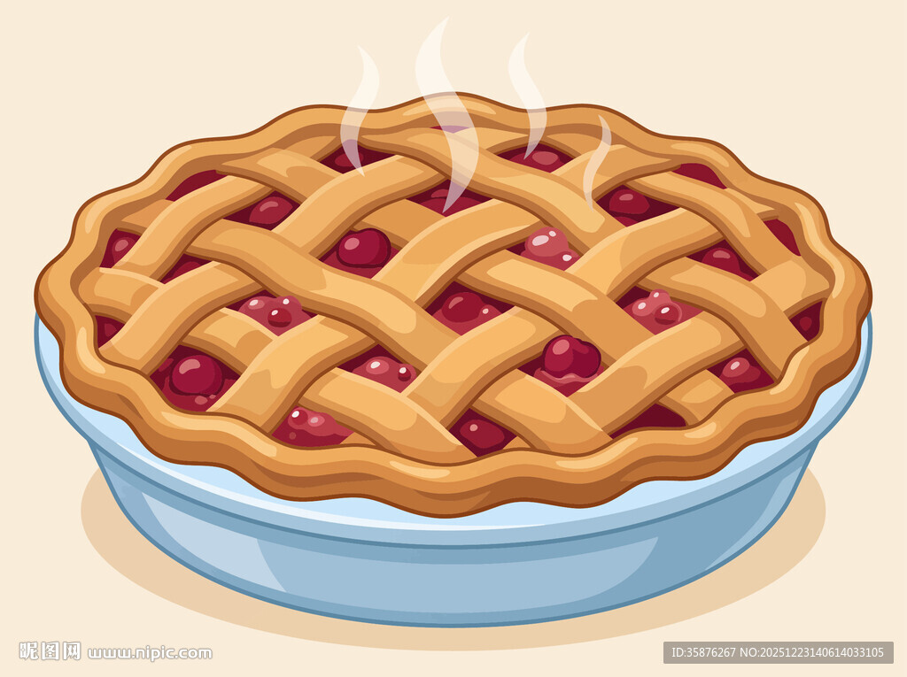 樱桃派插画