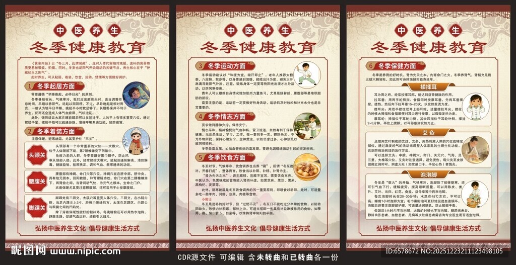 冬季健康教育展板