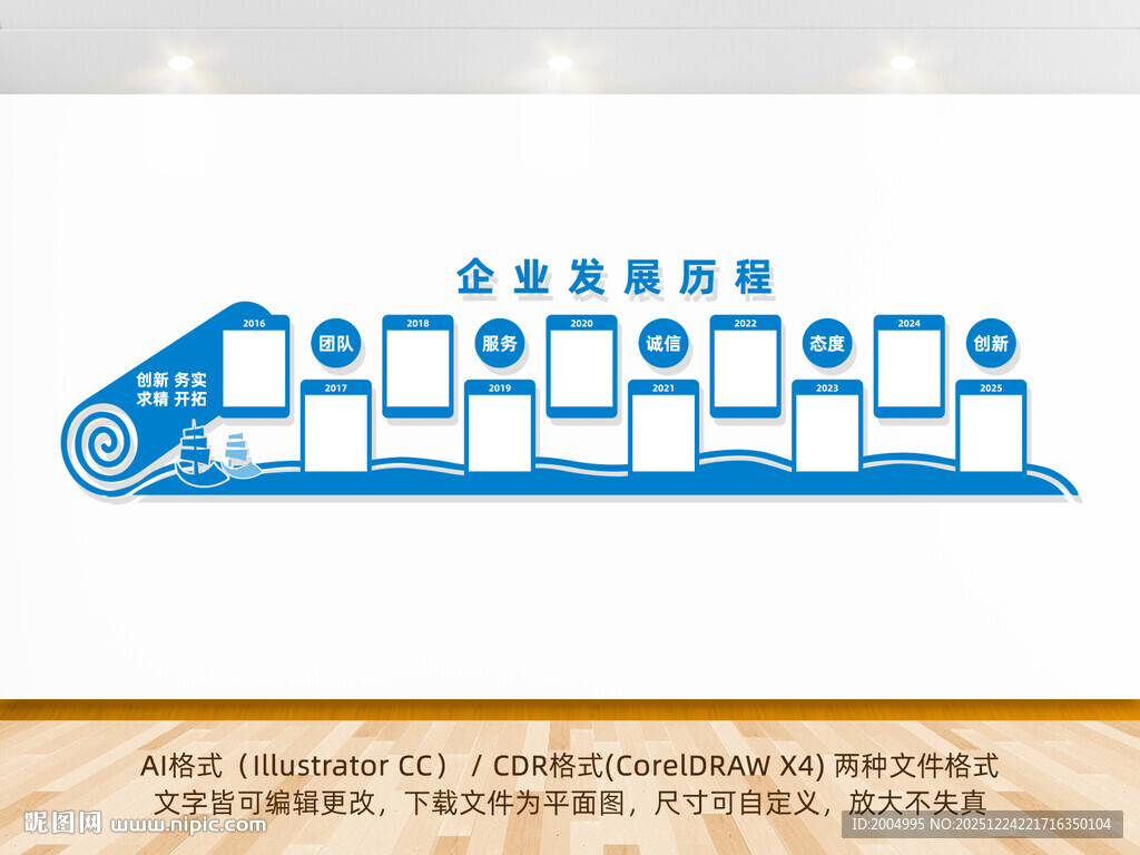 企业发展历程展示墙