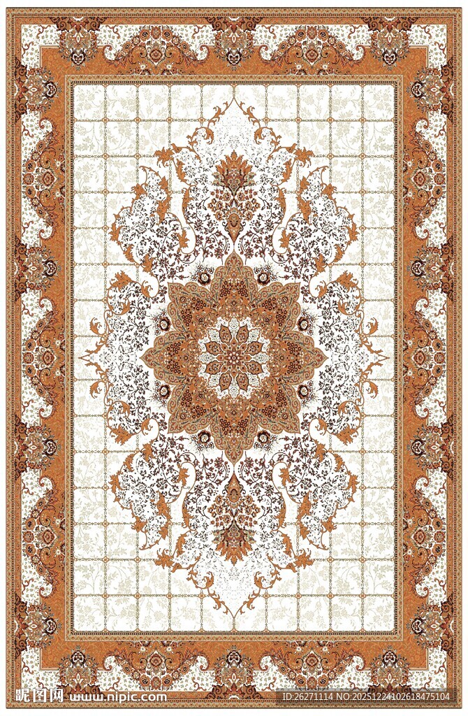 复古花纹瓷砖图案设计