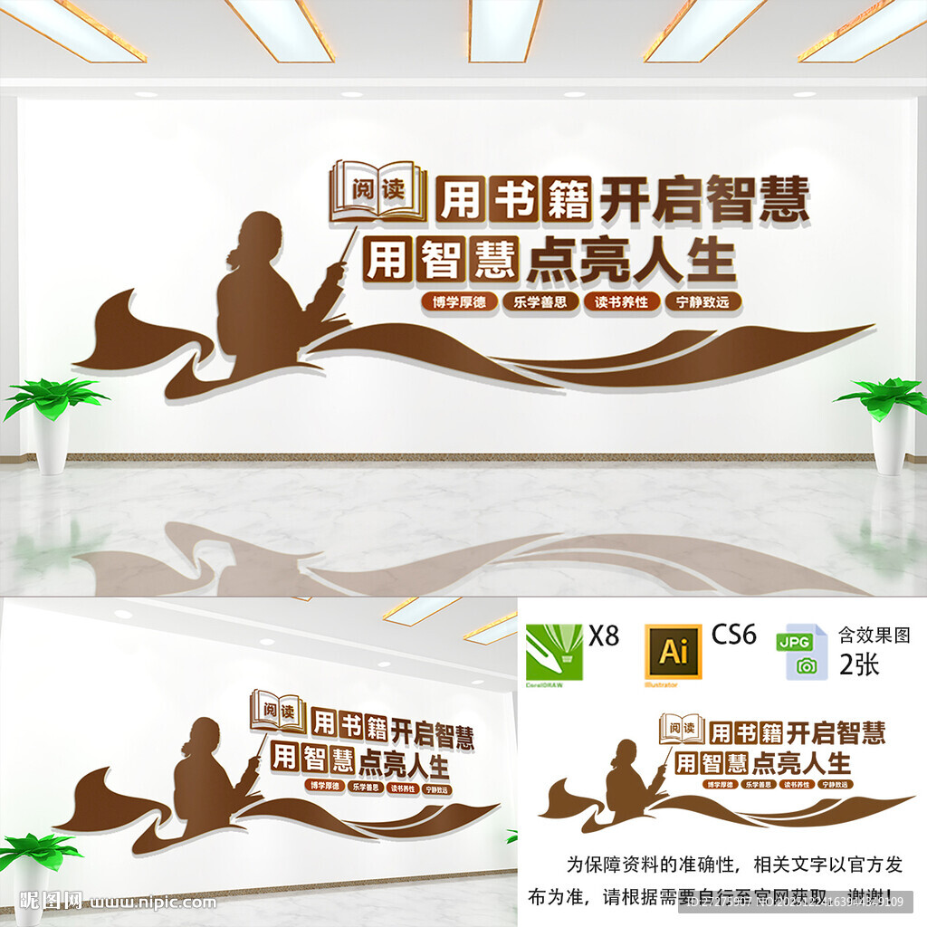 校园阅读文化墙