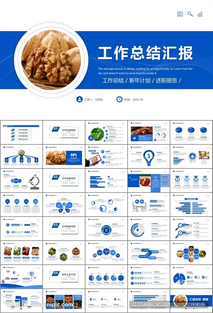 精美核桃种植产业总结计划ppt
