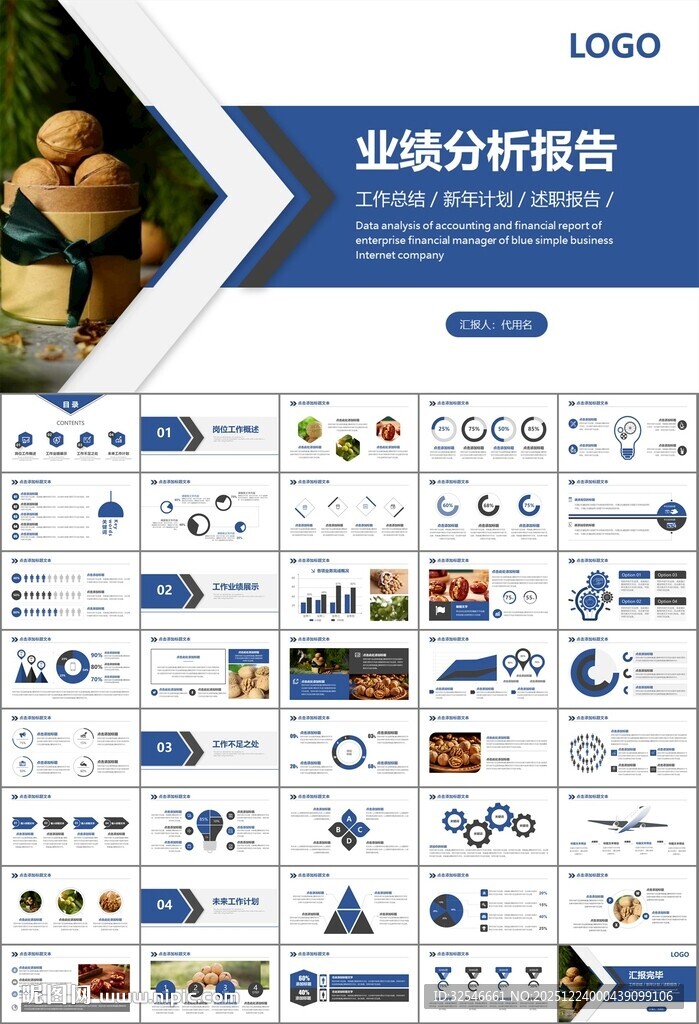 精美核桃种植产业总结计划ppt