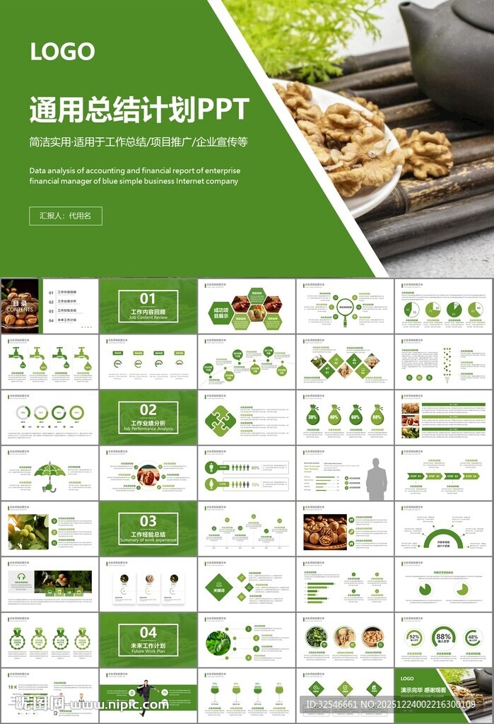 精美核桃种植产业总结计划ppt