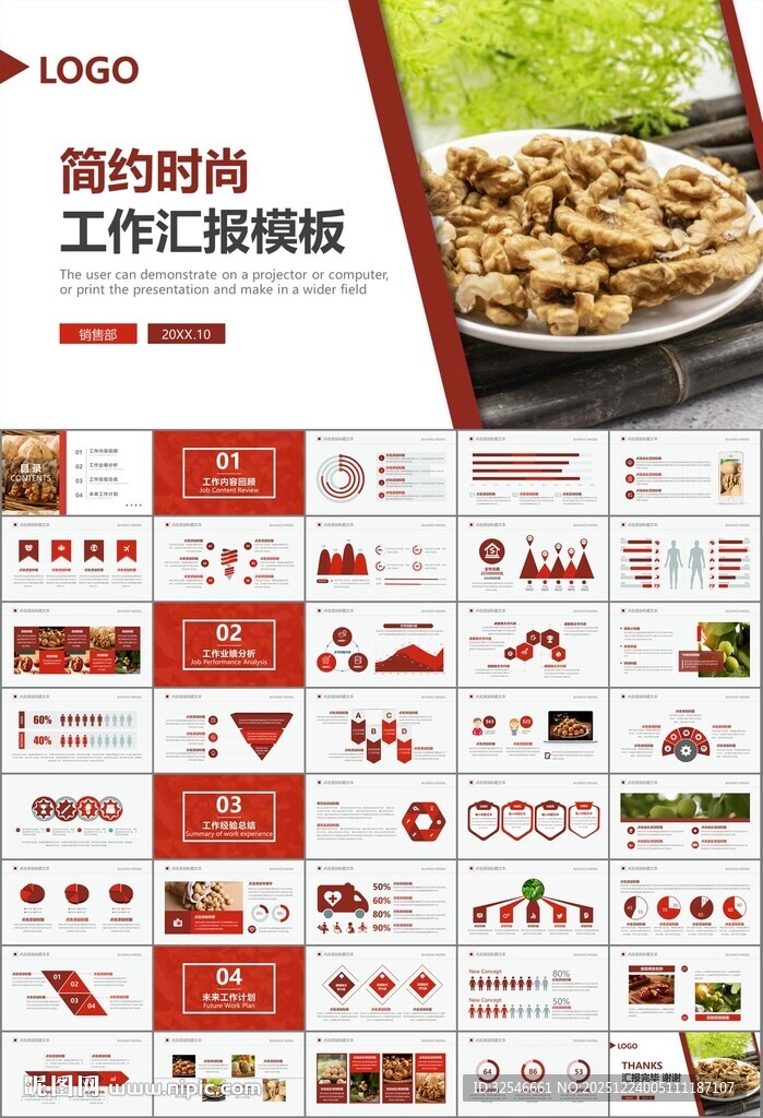 精美核桃种植产业总结计划ppt