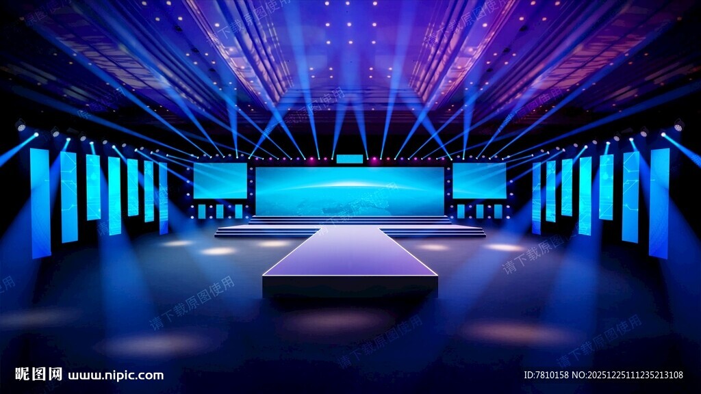 炫酷舞台灯光秀场景