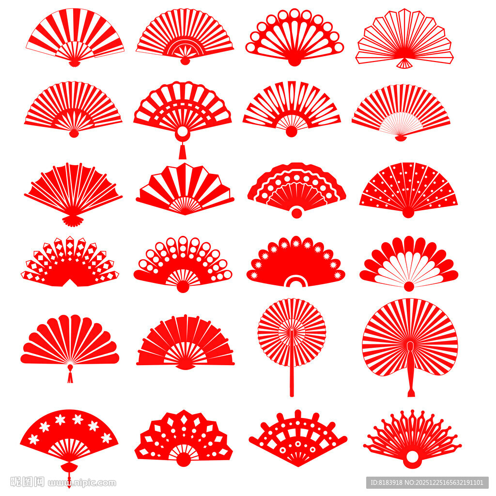 扇子 矢量