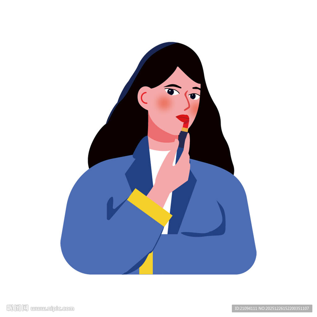 美妆口红产品宣传海报