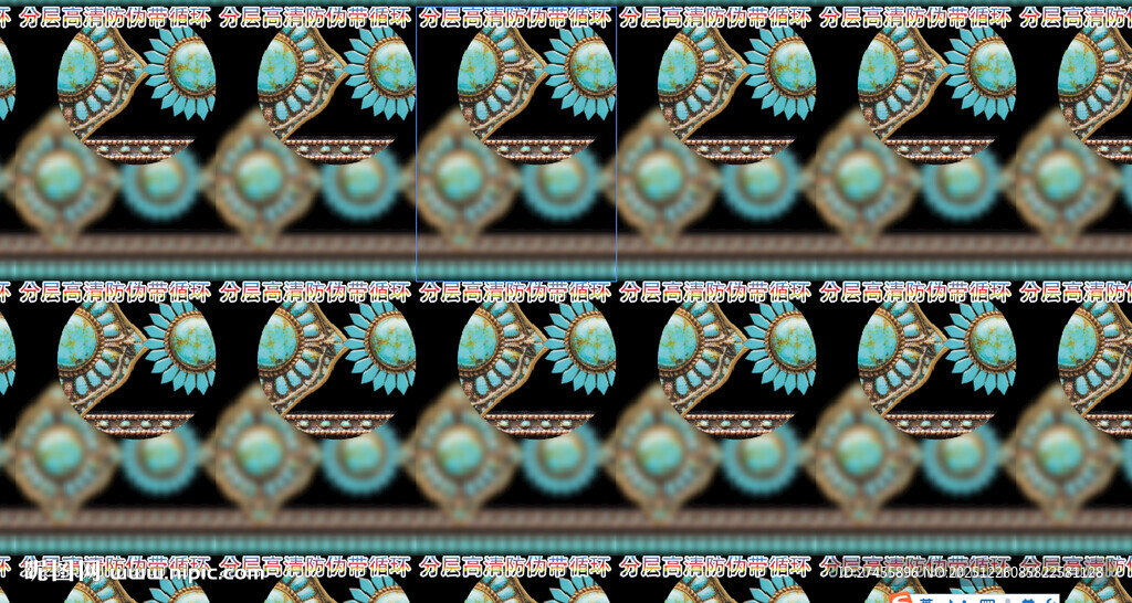 多彩手工艺品项链展示