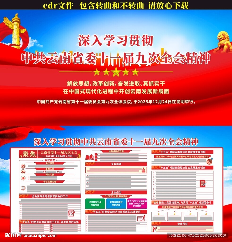 云南省委十一届九次全会