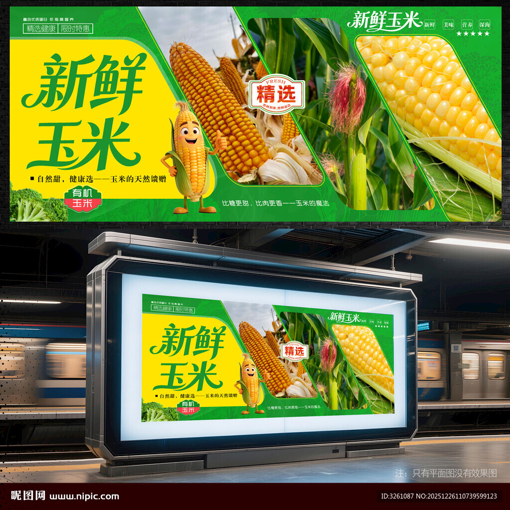玉米展板