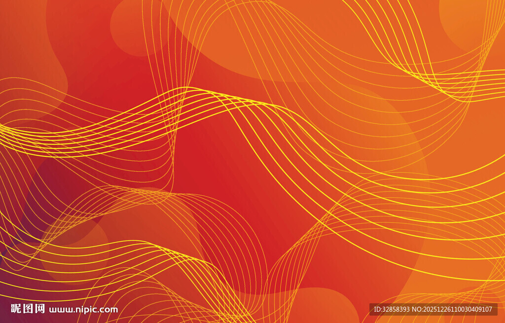 橙红色渐变线条抽象背景