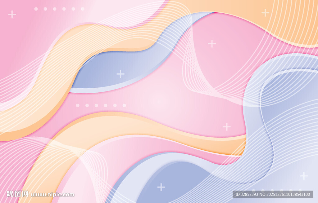 梦幻渐变流体背景图案