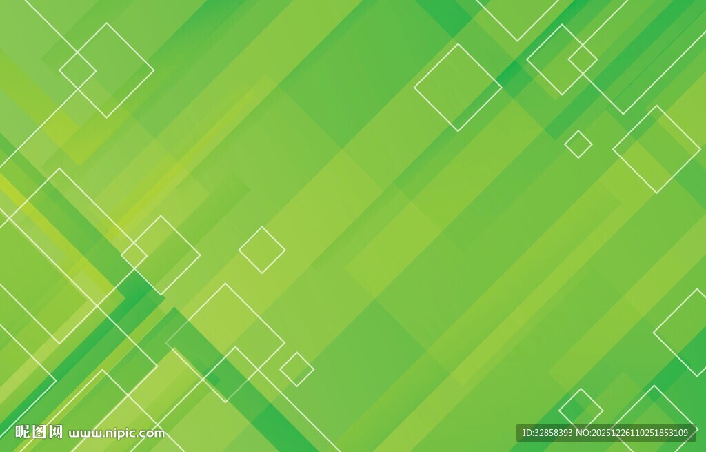 绿色几何线条抽象背景图